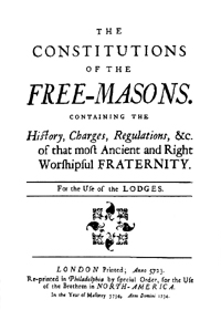 Anderson's Constitutions of Freemasons